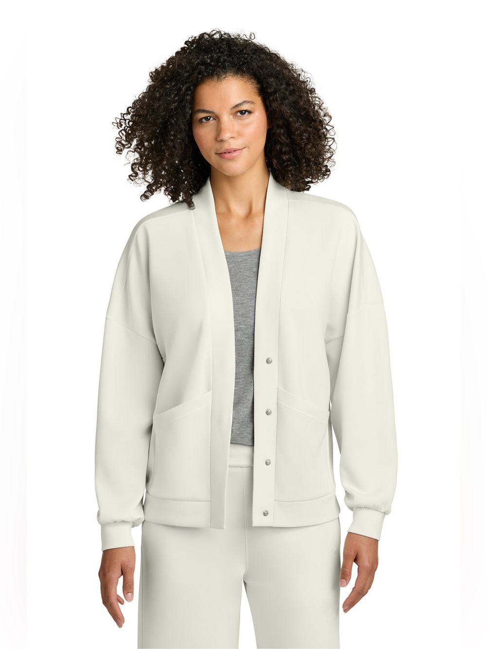 (2) OGIO Women's Cream Open-Front Transcend Cardigan & Wide Leg Pants